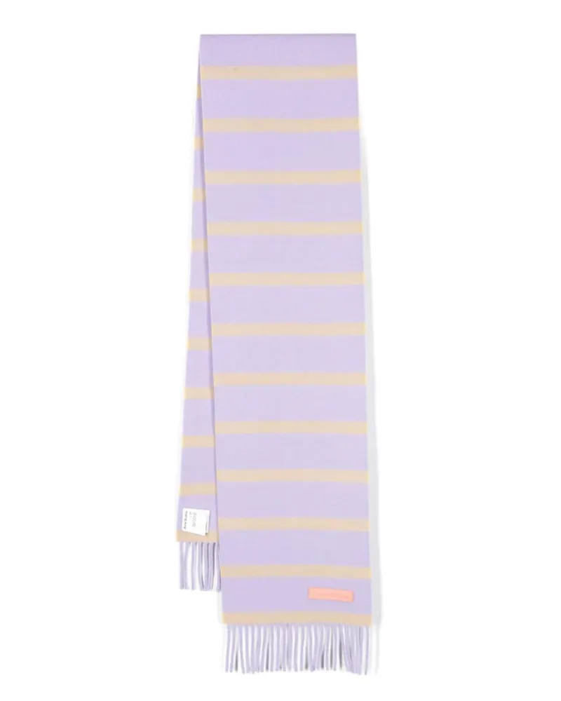 Acne Studios Schal mit Fransen - Violett Violett