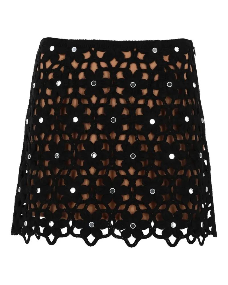 Michael Kors mirror-embellishment mini skirt - Schwarz Schwarz