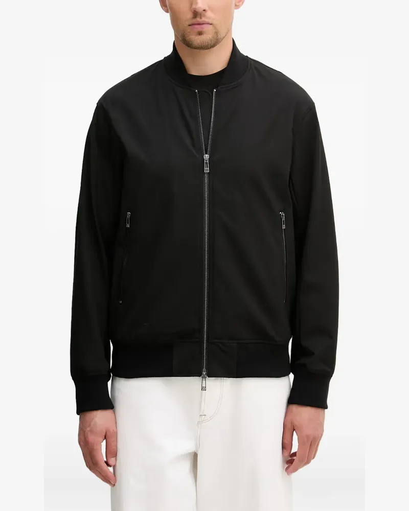 Armani Exchange zip-up bomber jacket - Schwarz Schwarz
