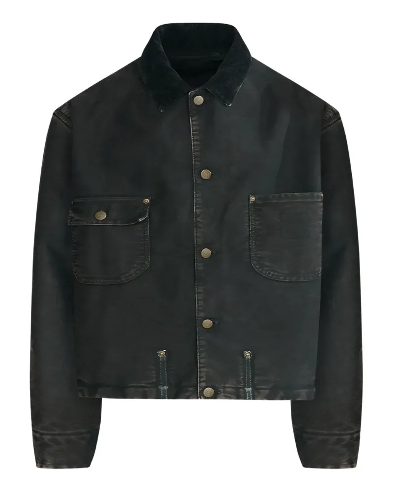 Maison Margiela Jeansjacke mit aufgesetzten Taschen - Schwarz Schwarz