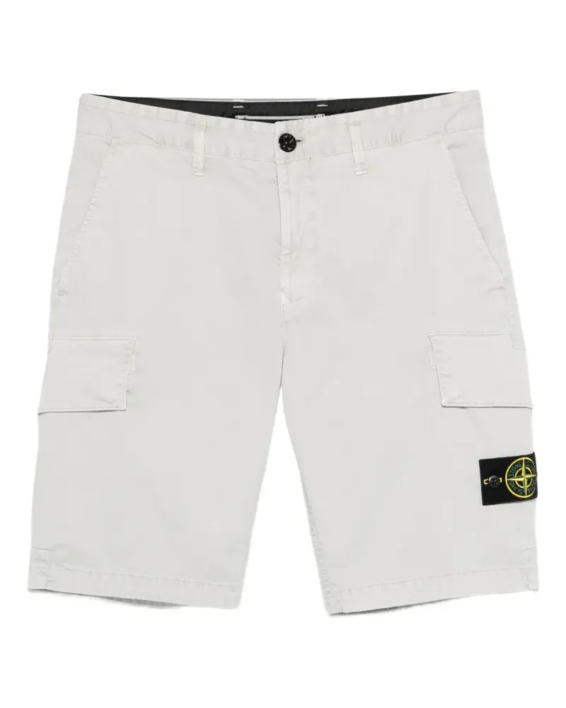 Stone Island Shorts mit Logo-Patch - Grau Grau