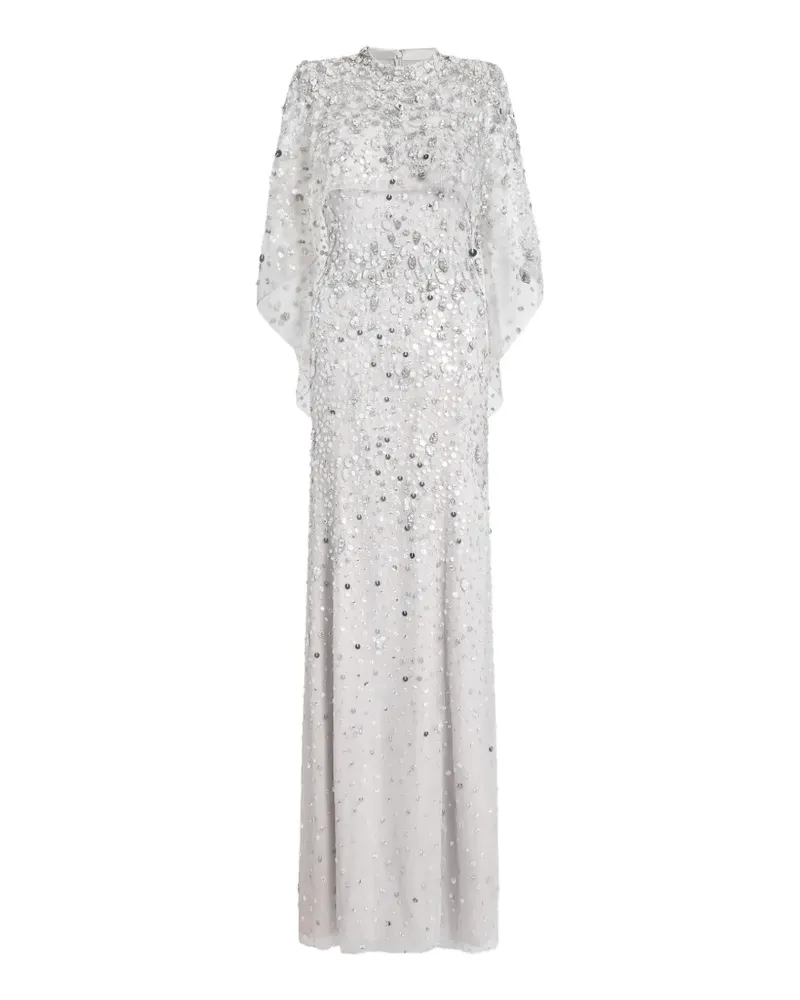 Jenny Packham Gracie Maxikleid mit Perlen - Weiß Weiß