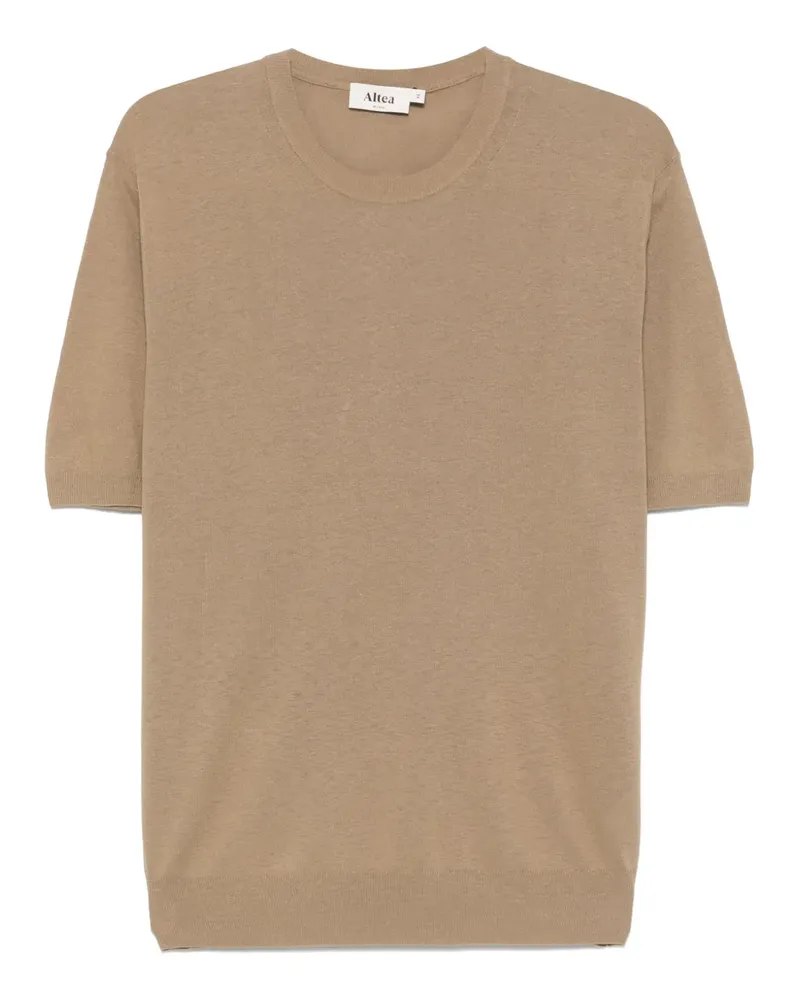 Altea Fein gestricktes T-Shirt - Braun Braun