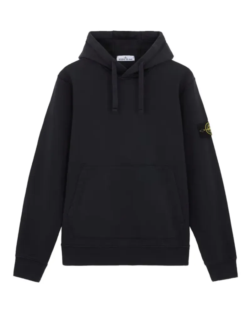 Stone Island logo-patch hoodie - Blau Blau