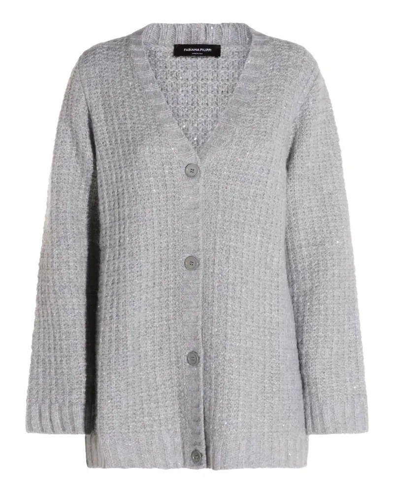 Fabiana Filippi Cardigan mit Knöpfen - Grau Grau