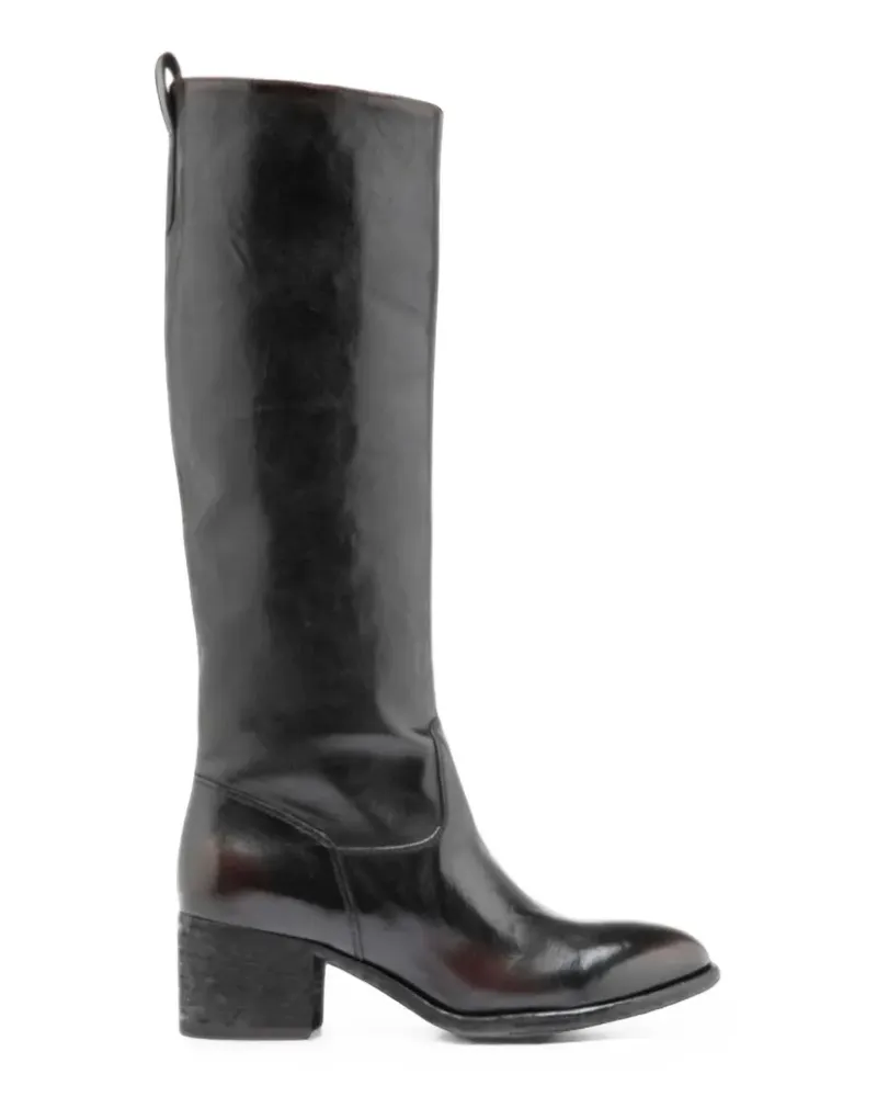 Officine Creative Italia Denner 116 polished leather boots - Schwarz Schwarz