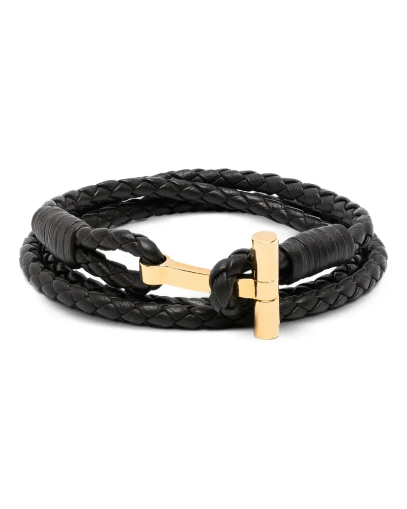 Tom Ford braided leather bracelet - Braun Braun