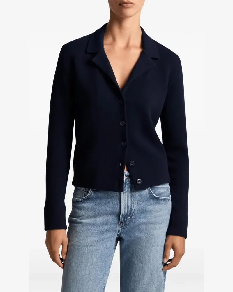 Vince Cardigan mit fallendem Revers - Blau Blau