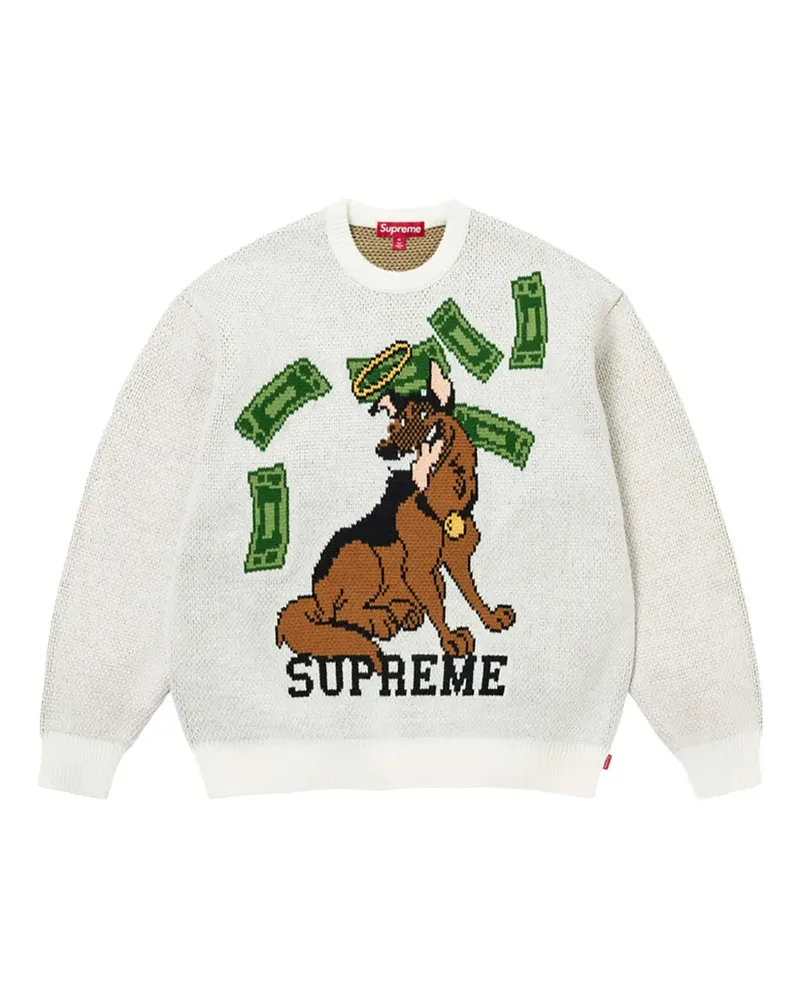 Supreme Being All Dogs Go To Heaven Pullover - Weiß Weiß