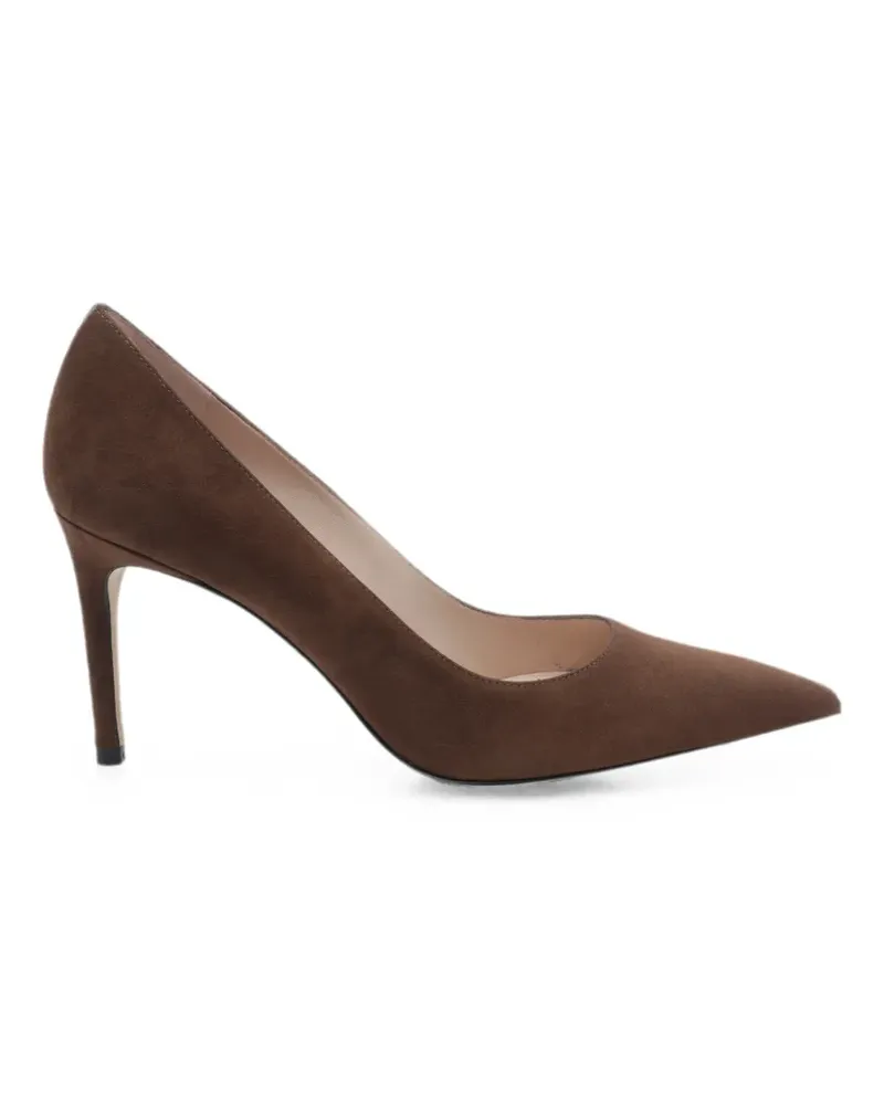 Stuart Weitzman Stuart Power 85 pointed-toe pumps - Braun Braun