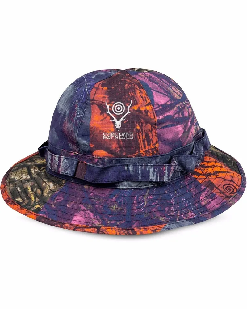 Supreme Being x South2 West8 Hut mit Dschungel-Print Orange