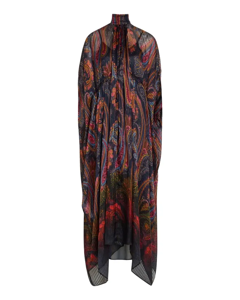 Etro Maxikleid mit Paisley-Print - Blau Blau