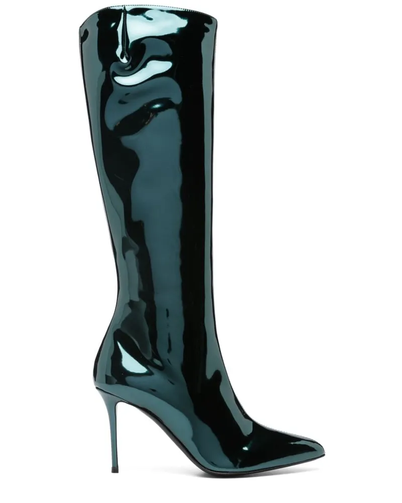Giuseppe Zanotti Stiefeletten mit spitzer Kappe 95mm - Grün Grün