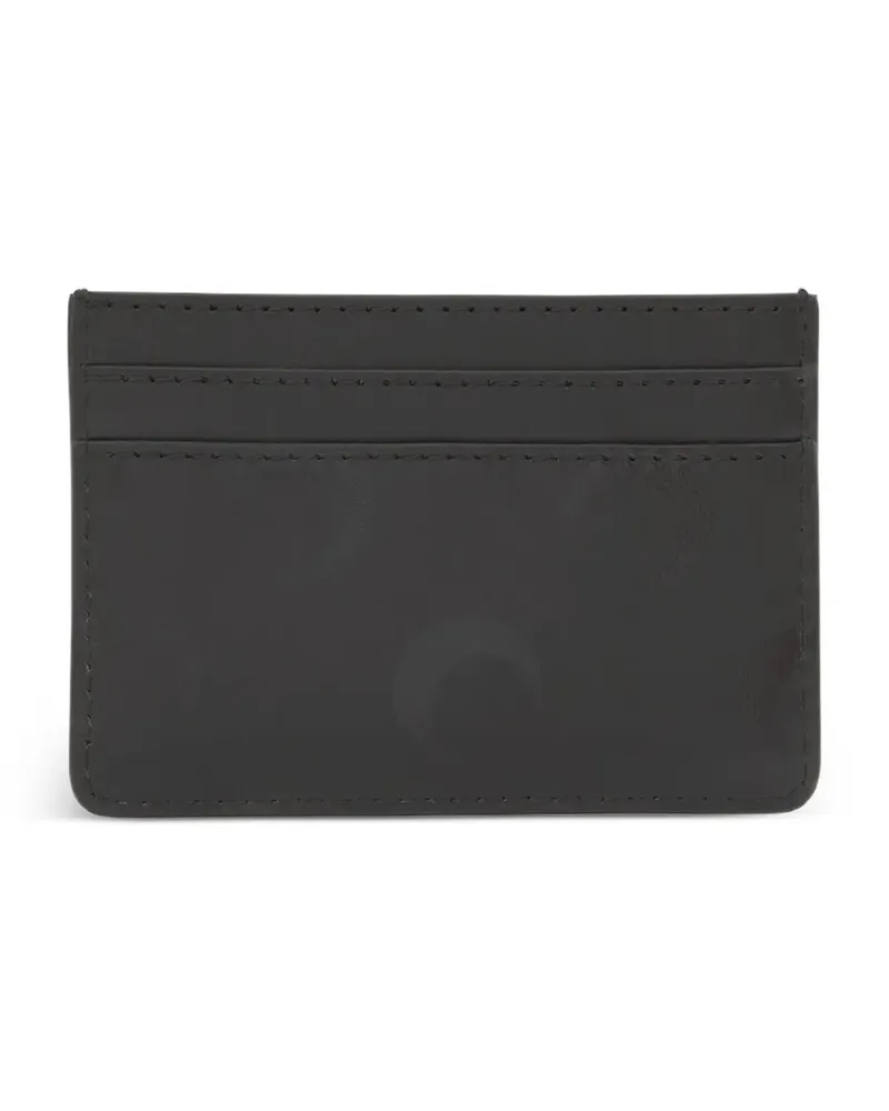 Marine Serre Moon canvas cardholder - Grau Grau