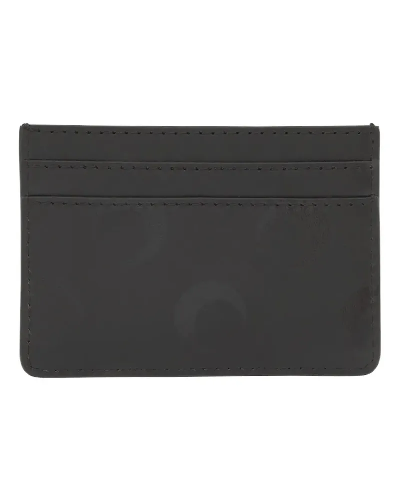 Marine Serre Moon canvas cardholder - Grau Grau