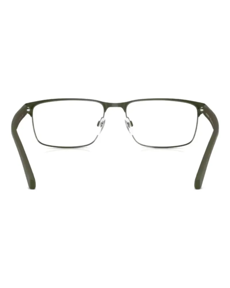 Emporio Armani rectangle-frame glasses - Grün Grün