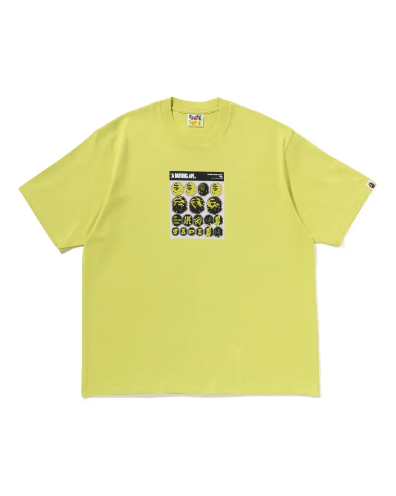 BAPE graphic-print T-shirt - Gelb Gelb