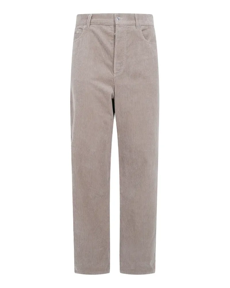A.P.C. corduroy straight-leg trousers - Nude Nude
