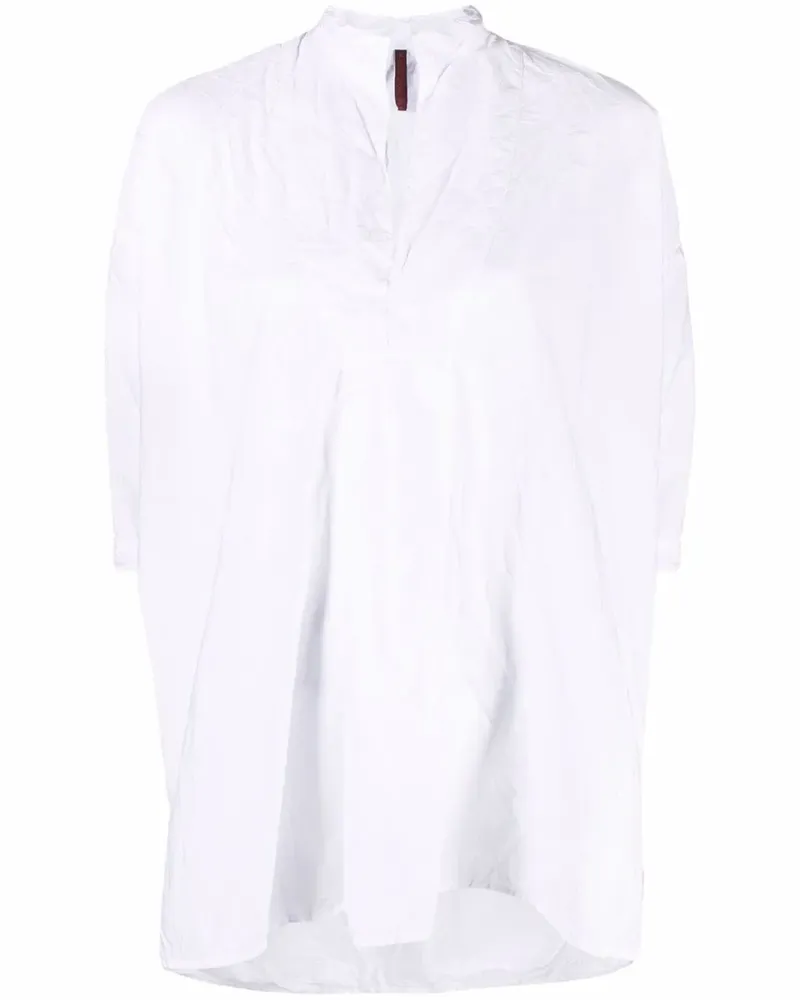 Daniela Gregis Oberteil mit Knitteroptik - Weiß Weiß