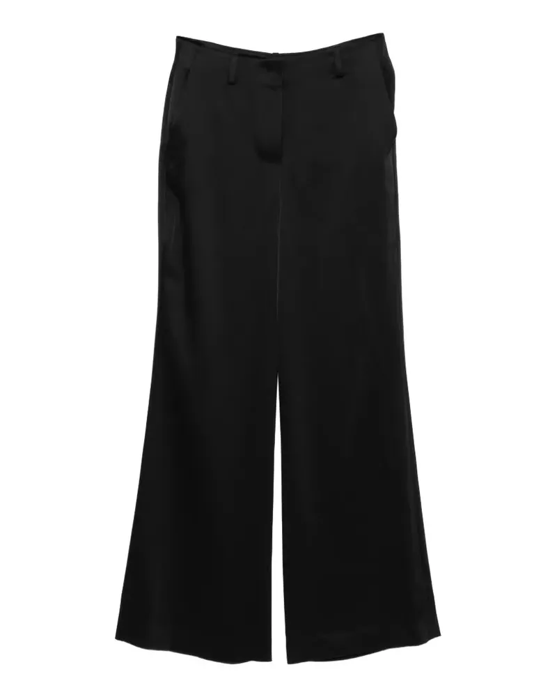 Theory satin flared trousers - Schwarz Schwarz