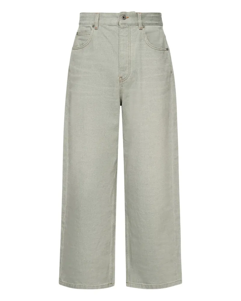 Loewe Jeans mit Logo-Patch - Grün Grün