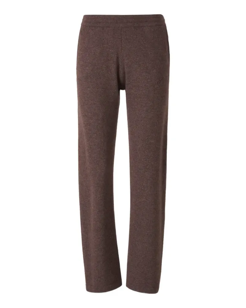 SPORTY & RICH Hose mit Logo-Stickerei - Braun Braun