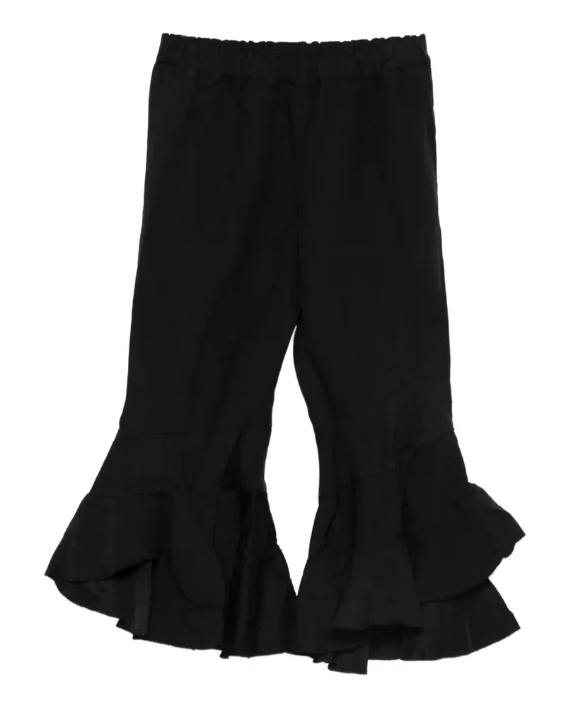 Comme des Garçons Hose mit Rüschen - Schwarz Schwarz
