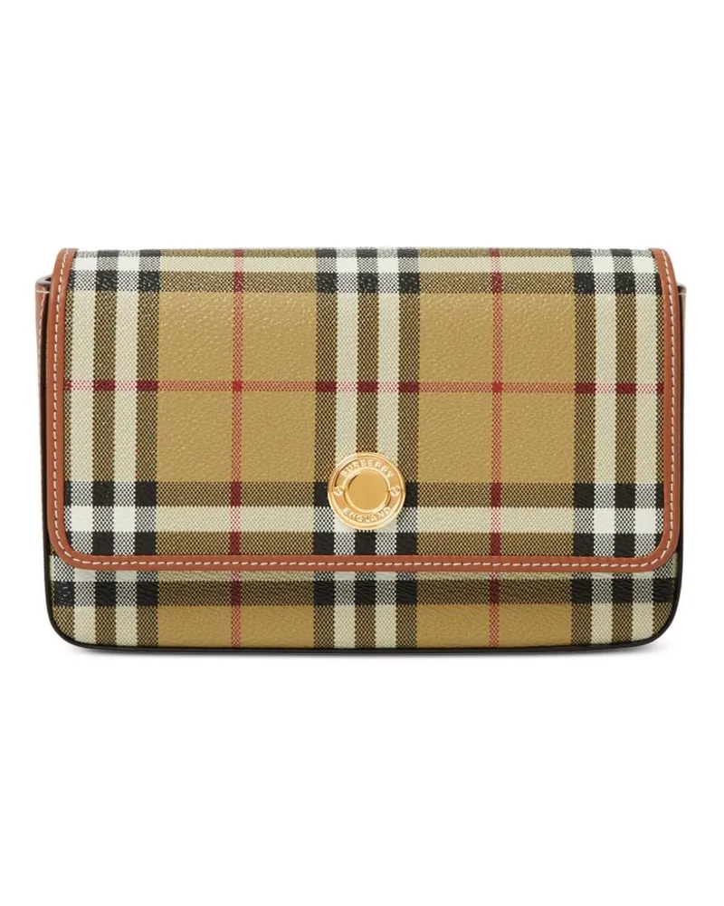 Burberry Hampshire Umhängetasche mit Vintage-Check - Nude Nude