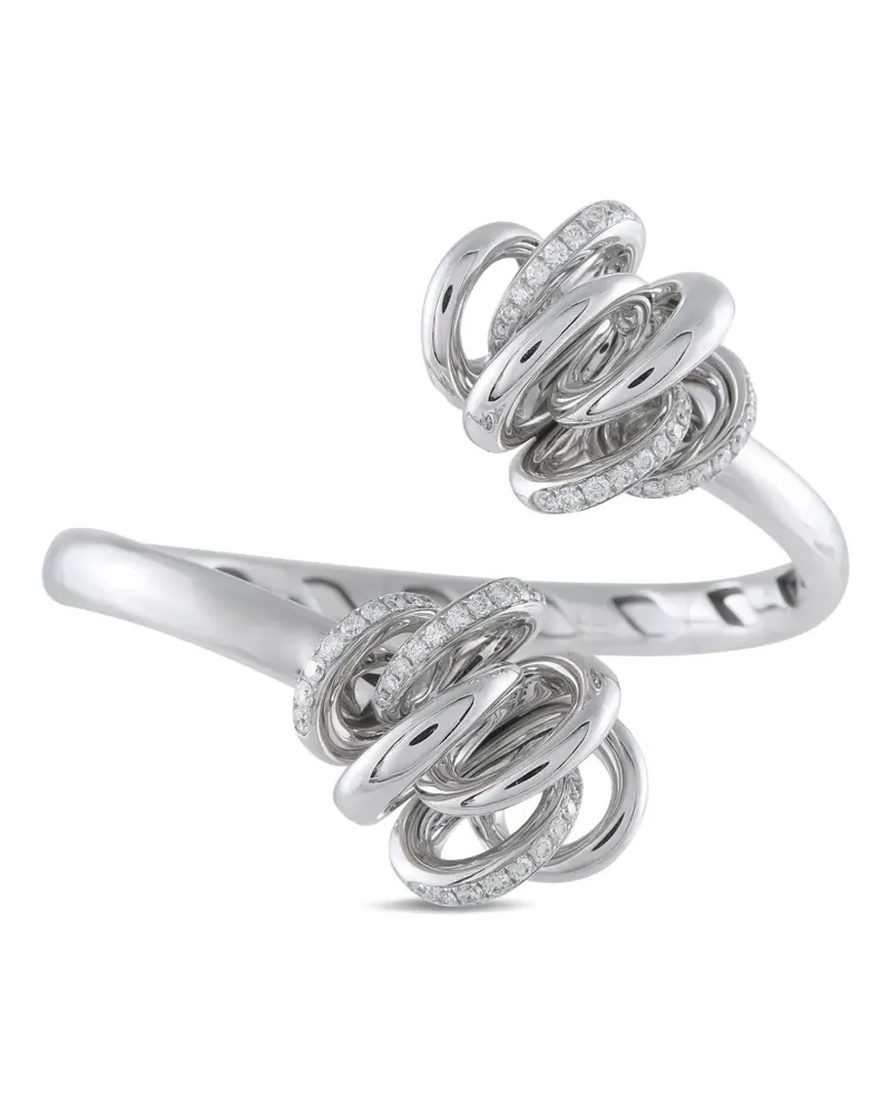 De Grisogono Vortice diamond 18k white gold bracelet - Silber Silber