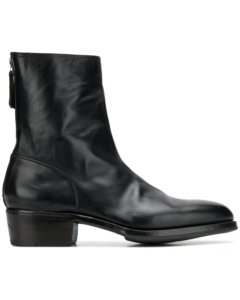 Premiata Stiefel mit Reißverschluss - Schwarz Schwarz