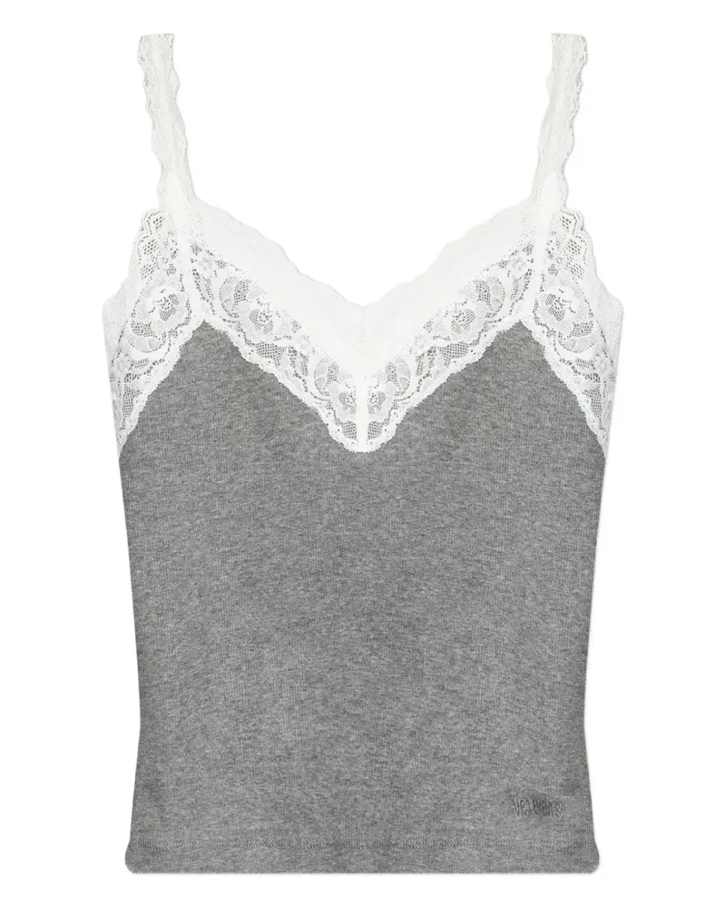 VETEMENTS laced top - Grau Grau