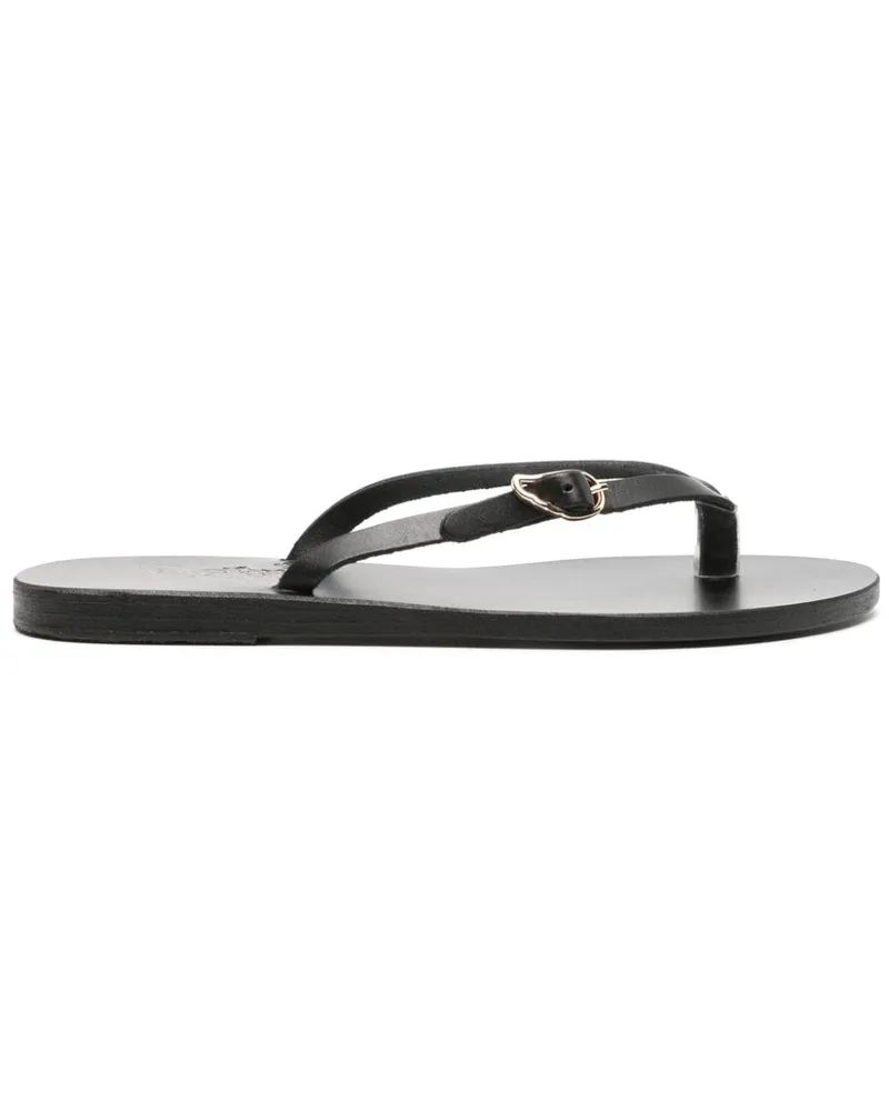 Ancient Greek Sandals Flip-Flops aus Leder Schwarz