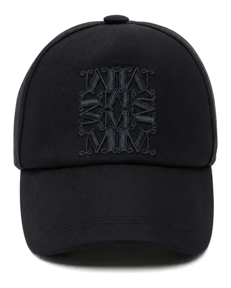 Max Mara Baseballkappe mit Logo-Stickerei - Blau Blau