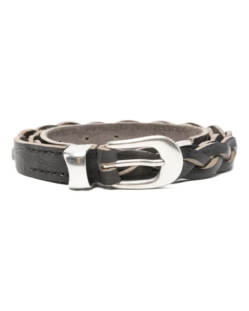 Our Legacy braided leather belt - Schwarz Schwarz