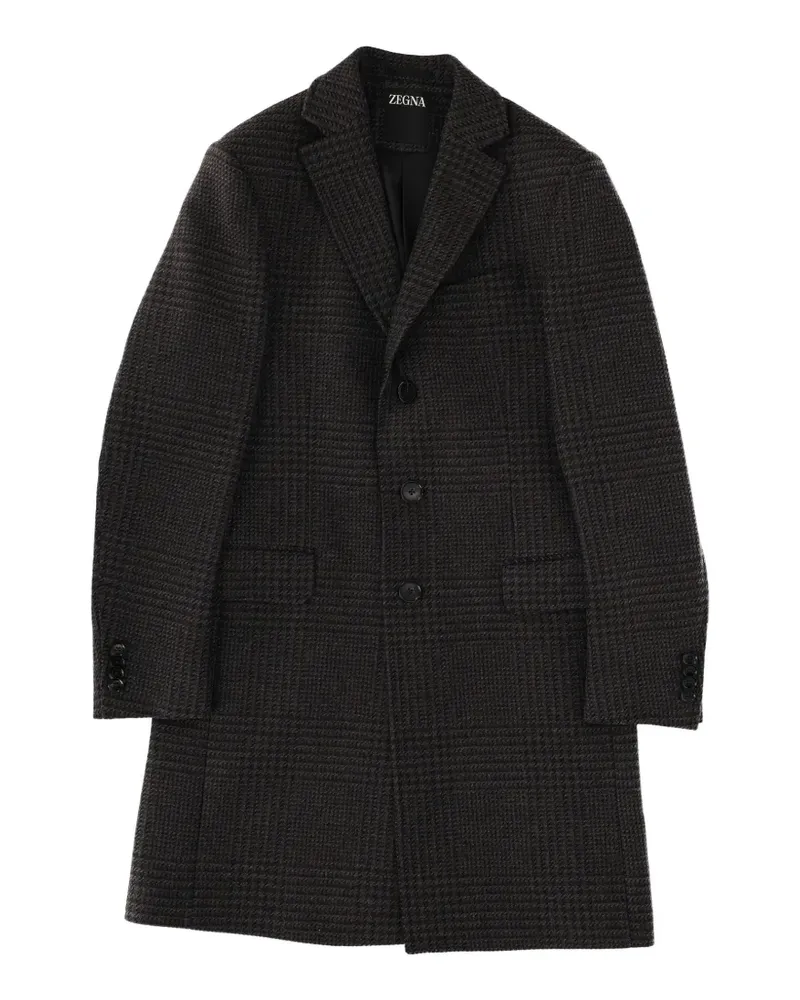 Ermenegildo Zegna single-breasted coat - Braun Braun
