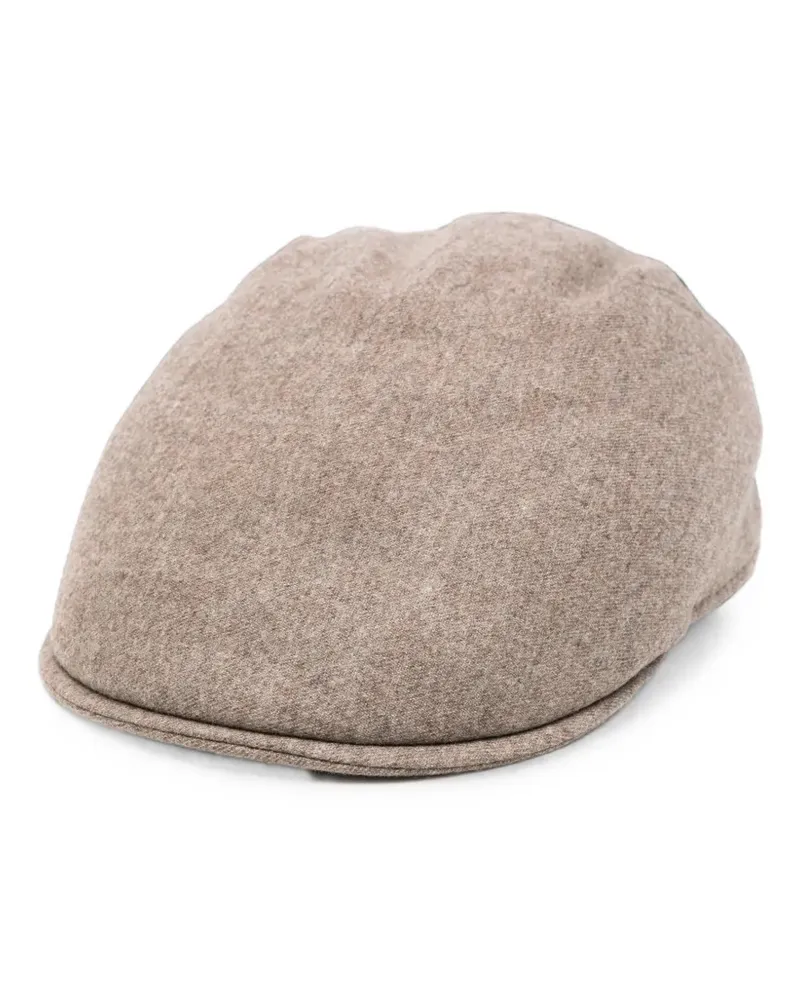 Gran Sasso marl-effect flat cap - Braun Braun