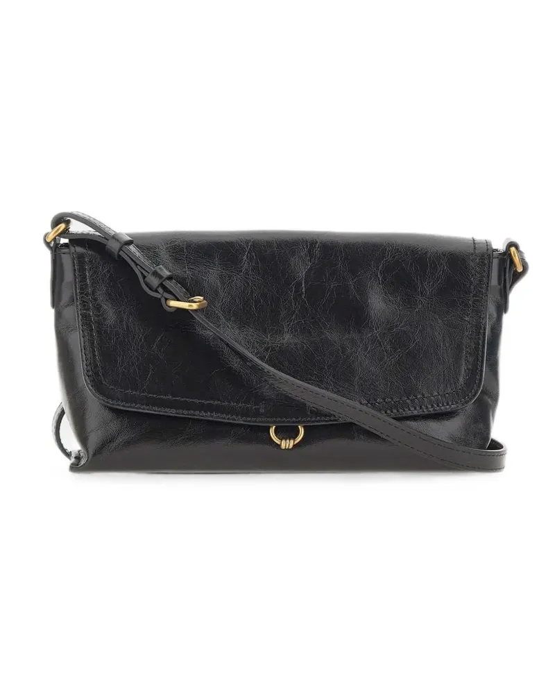 Gianni Chiarini Eugenia crinkled-leather shoulder bag - Schwarz Schwarz