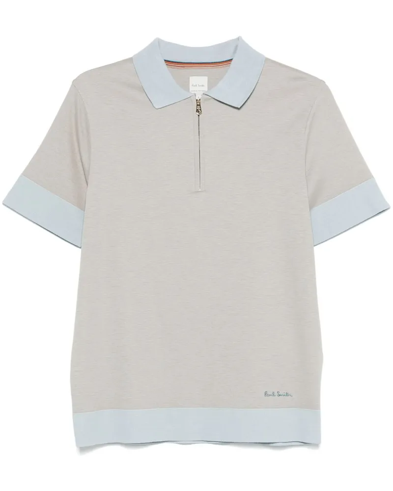 Paul Smith Gestricktes Poloshirt Grau