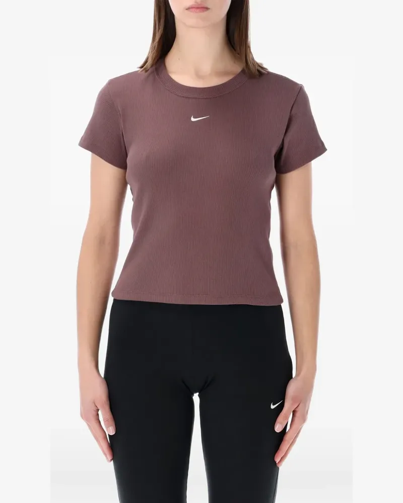 Nike T-Shirt mit Logo-Detail - Braun Braun
