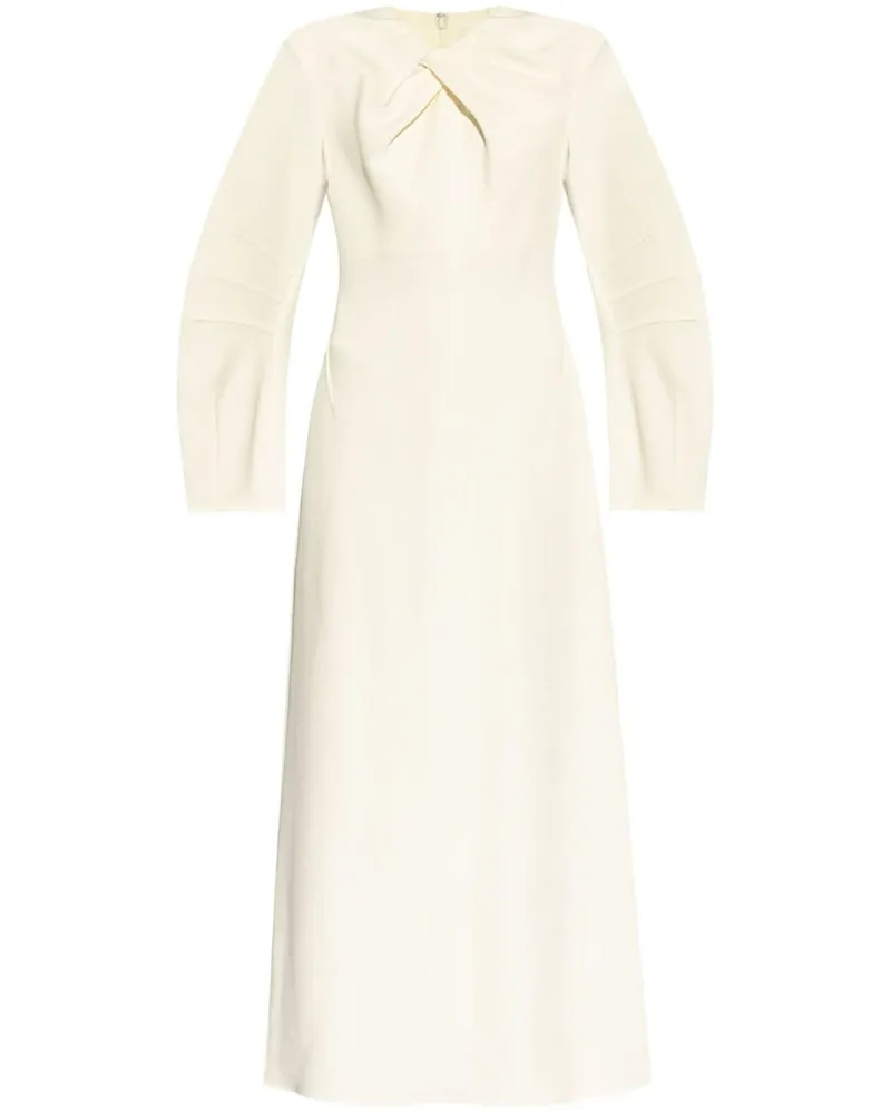 Jil Sander Kleid mit Knotendetail - Weiß Weiß