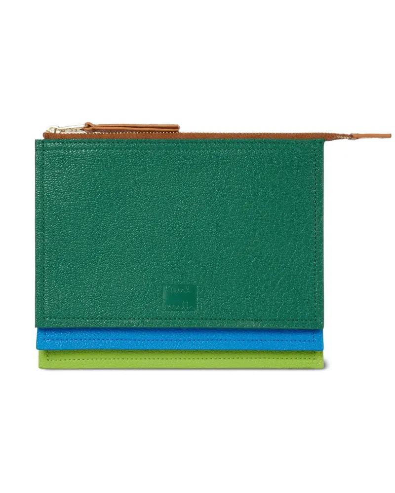 Paul Smith layered zip wallet - Grün Grün