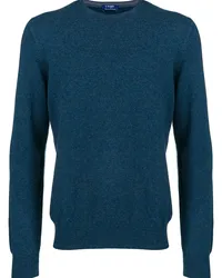 BARBA Klassischer Pullover Blau