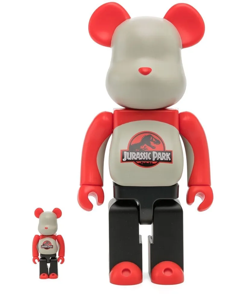 Medicom Toy Jurassic Park BE@RBRICK 100% und 400% Figuren-Set Rot