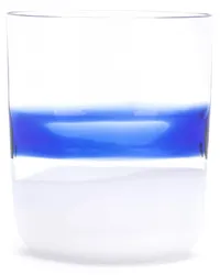 Carlo Moretti Gemustertes Glas Blau