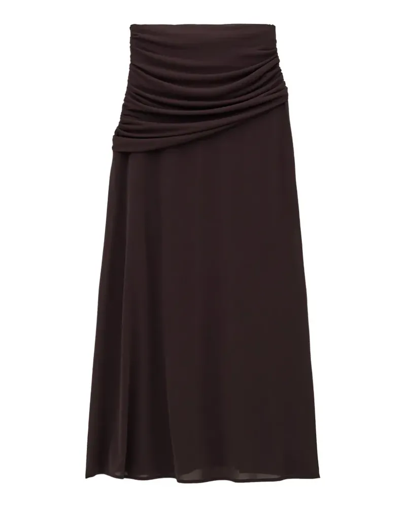 ba&sh Bailey ruched maxi skirt - Rot Rot