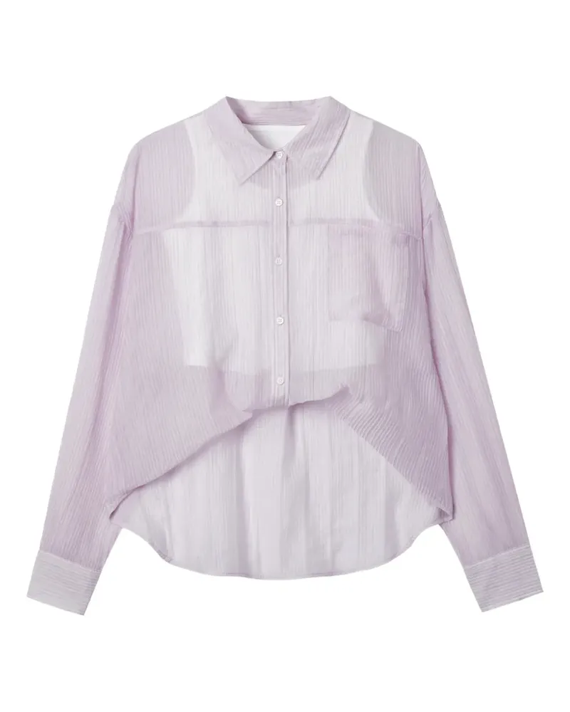 b+ab Hemd mit Ballonärmeln - Violett Violett