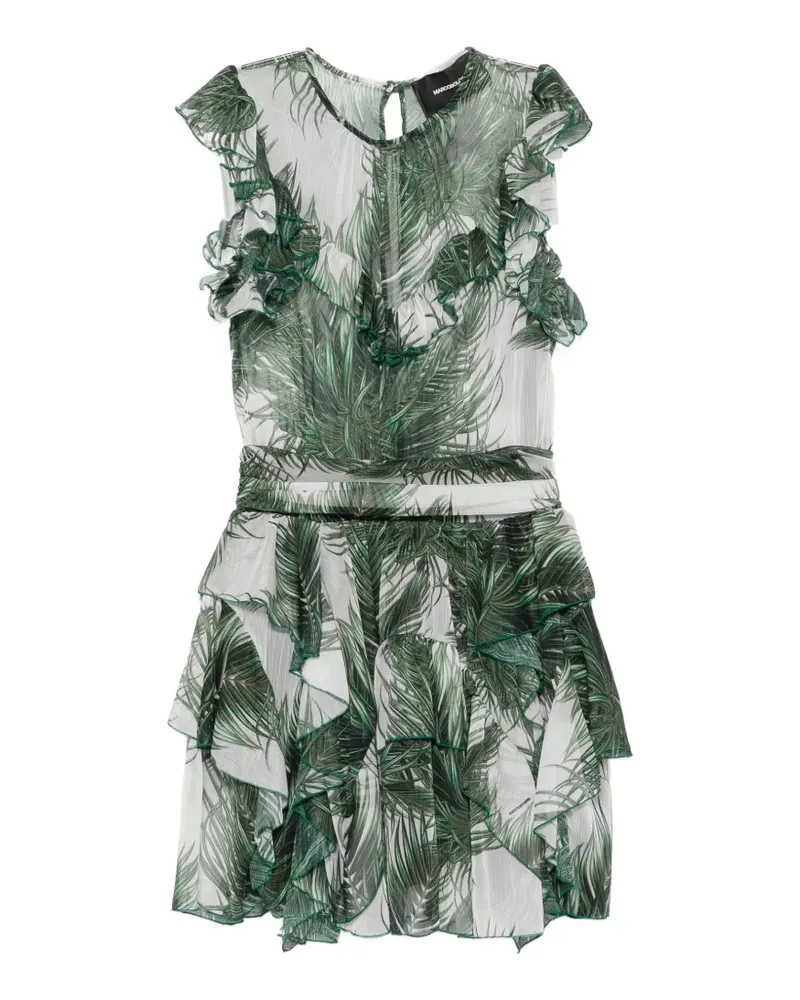 Marco Bologna Minikleid mit Palmen-Print - Weiß Weiß