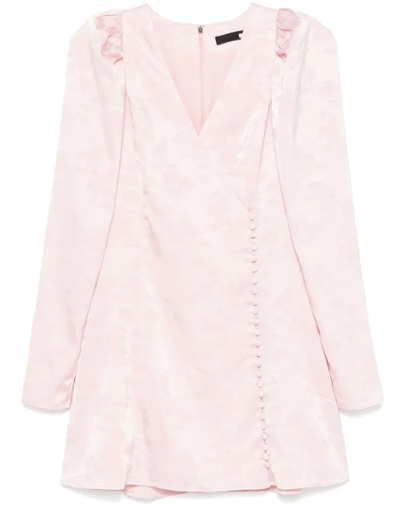 ROTATE Birger Christensen Minikleid mit Puffärmeln - Rosa Rosa