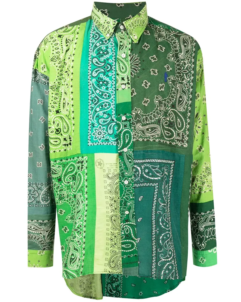 READYMADE Hemd mit Paisley-Print - Grün Grün