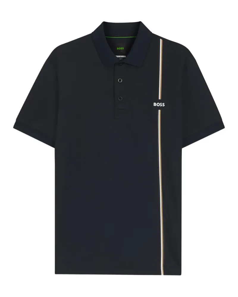HUGO BOSS Gestreiftes Poloshirt - Blau Blau